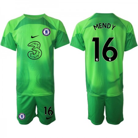 Camisola Chelsea MENDY 16 Guarda Redes Criança 2022-23 Verde Manga Curta
